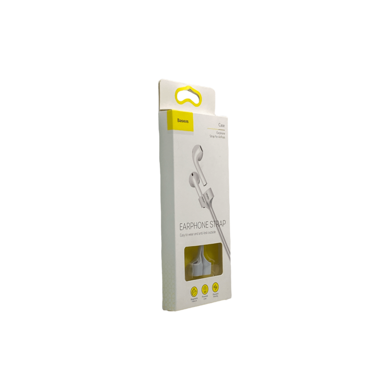 Baseus Magnetic Earphone Holder & Neck Strap For Apple AirPods White 6953156256217 Baseus Magnetic Earphone Holder & Neck Strap For Apple AirPods White 6953156256217